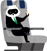 Mr Porter reclining in seat