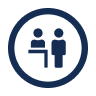 Check-in desk icon